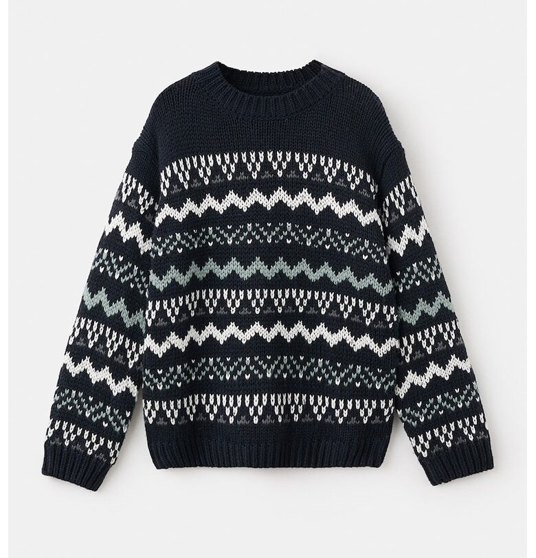 Пуловер с фигурален принт Mango