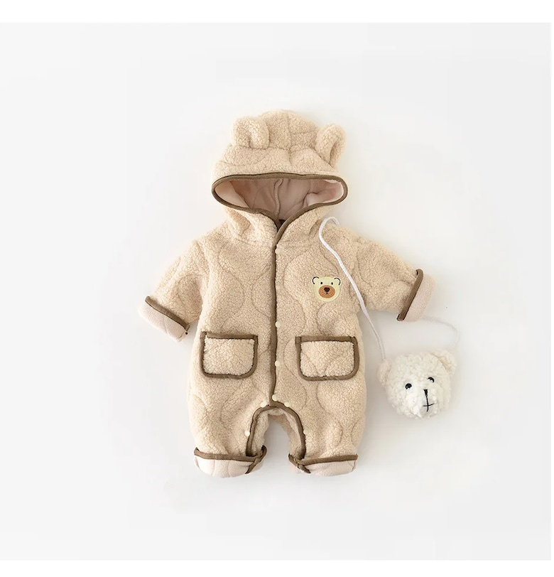 Пухкав бежов гащеризон за момиче Sabrina Nannie