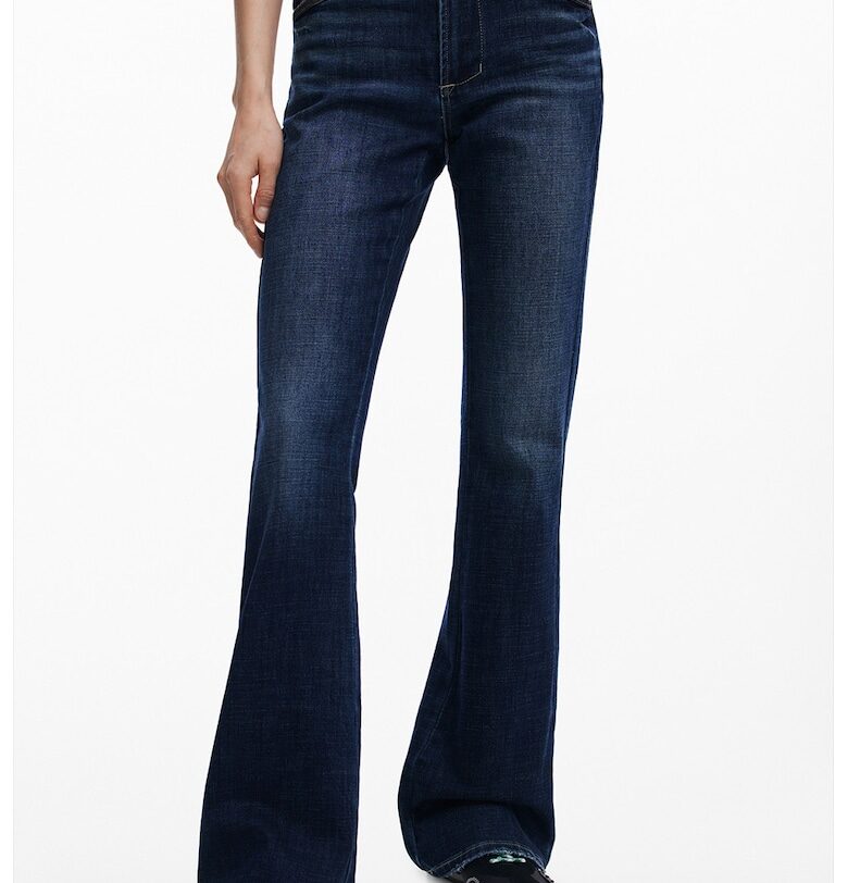 Разкроени дънки с висока талия DESIGUAL