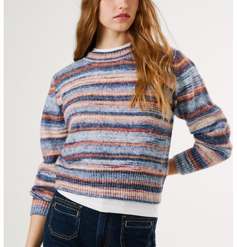 Раиран пуловер с вълна Pepe Jeans London