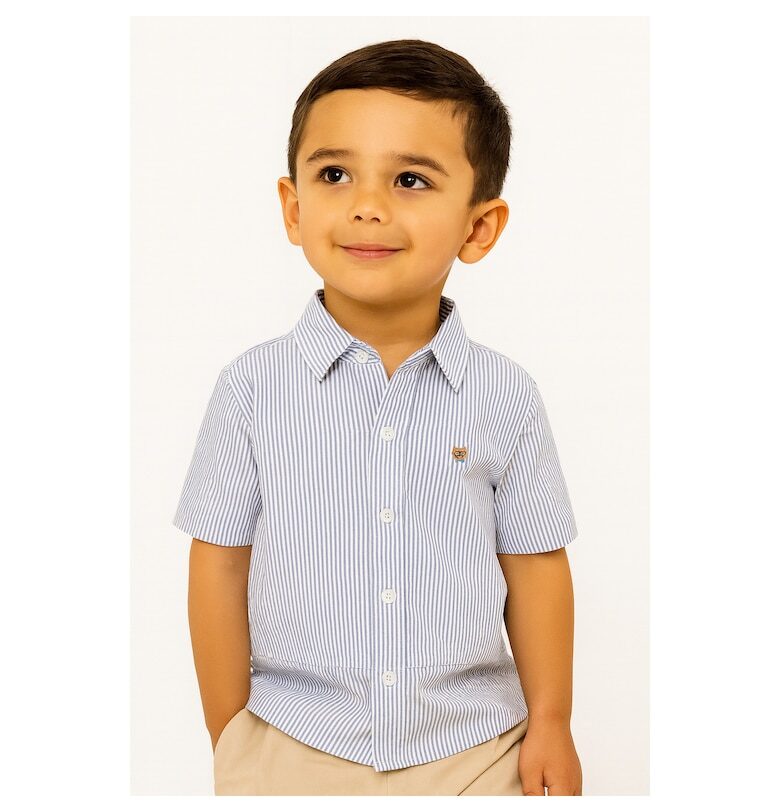 Раирана риза с яка с копчета BALOU