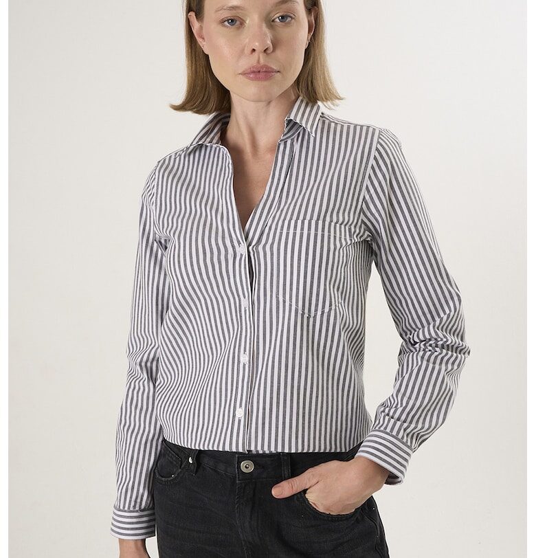 Риза на райе с овален подгъв Felix Hardy