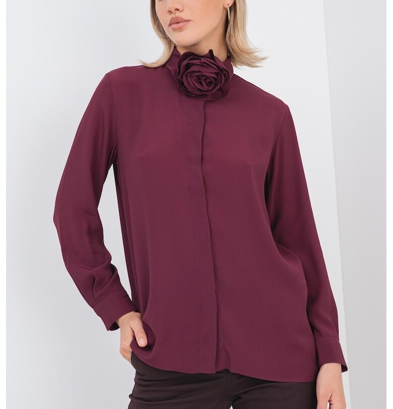 Риза с коприна и декоративна роза Marella