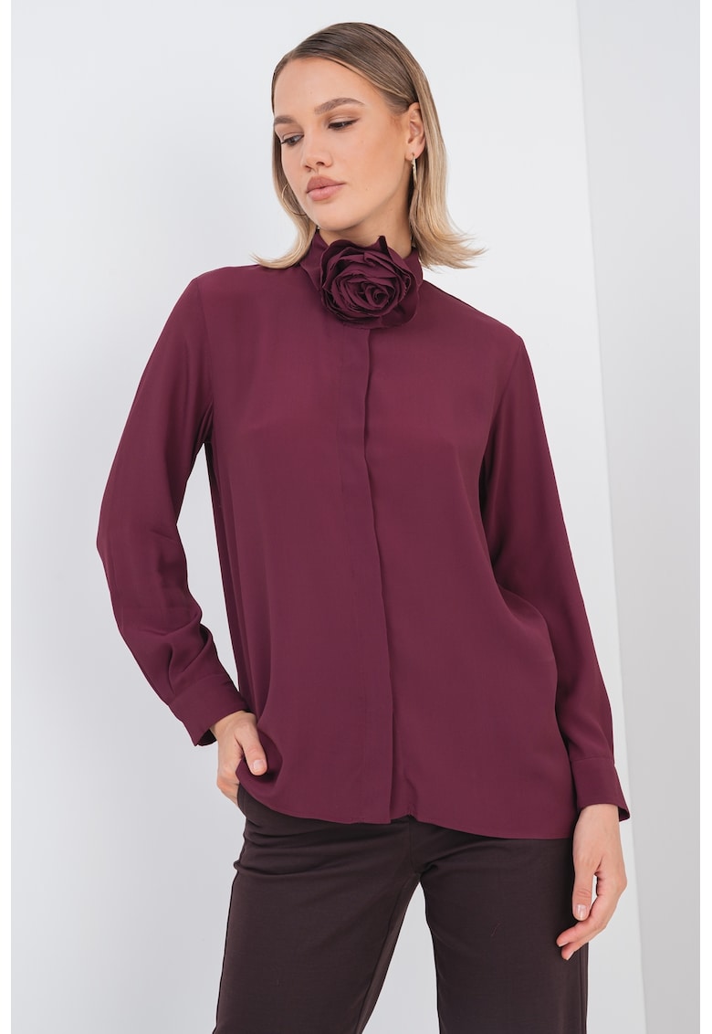 Риза с коприна и декоративна роза Marella