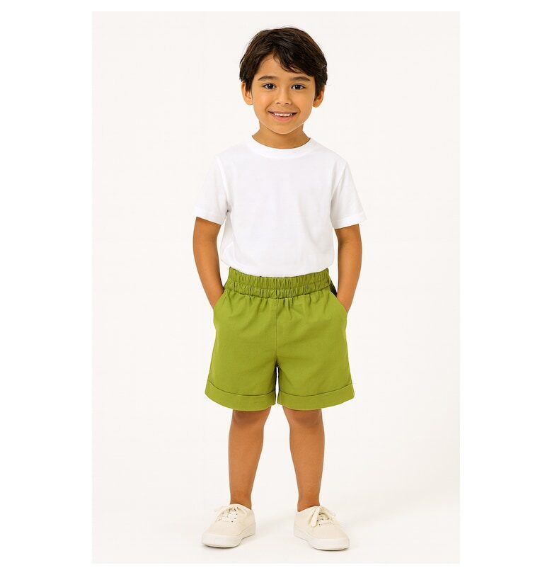 Рокля с лен с еластична талия BALOU