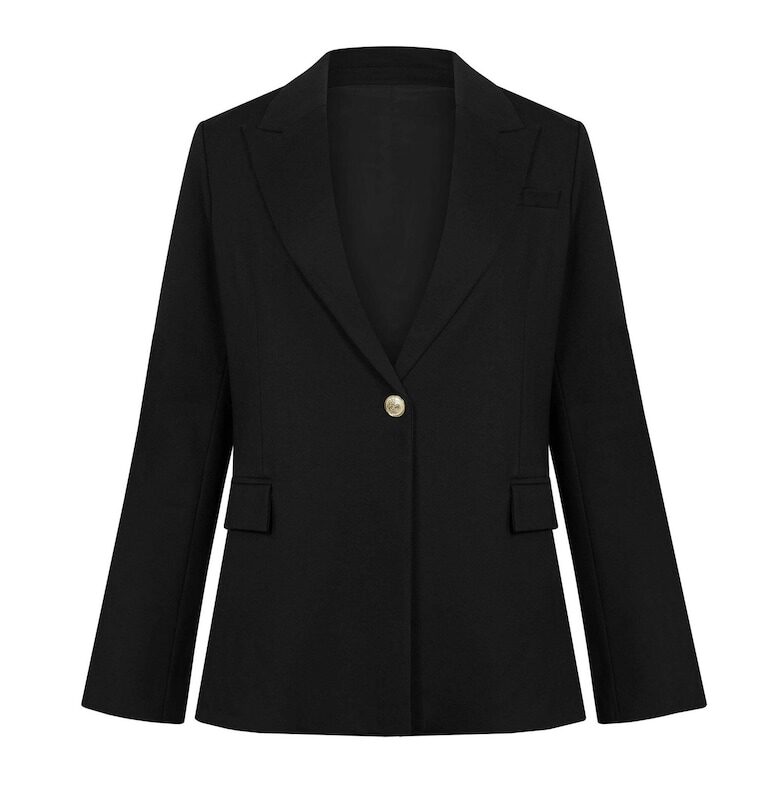 Сако с джобове с капаче - Черен - BALOU