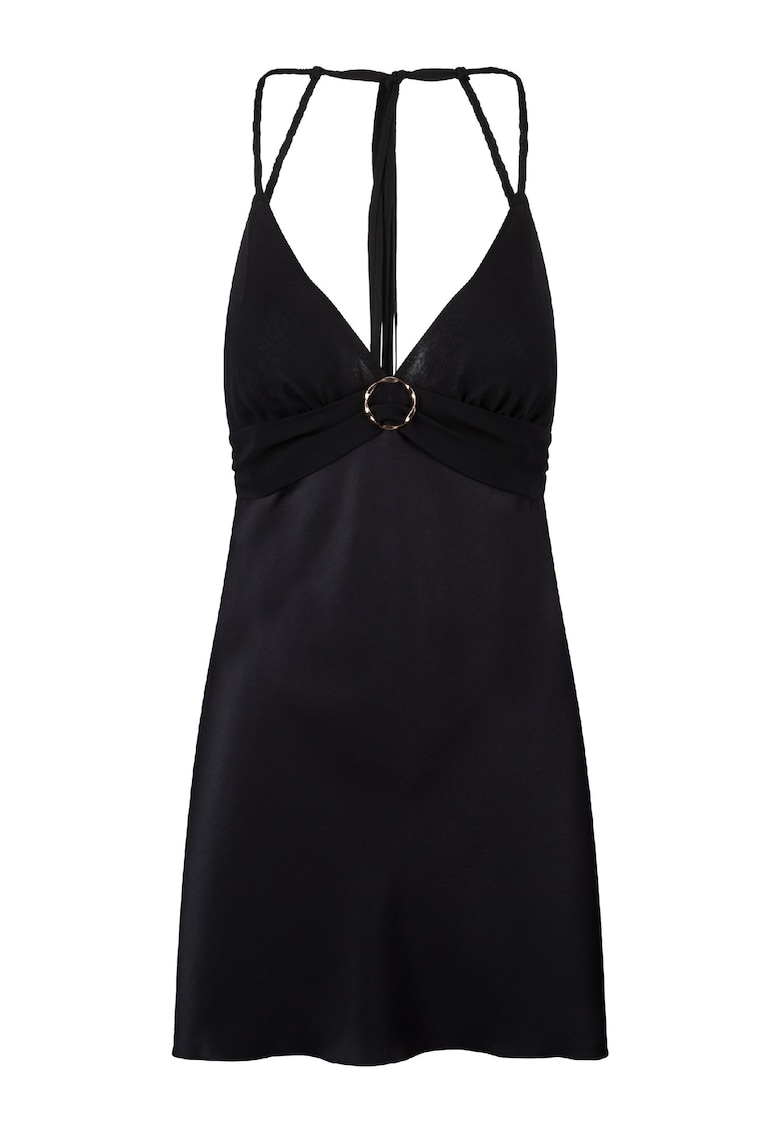 Сатинирано неглиже с метален детайл LingaDore