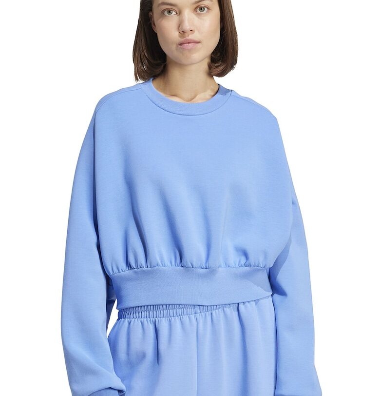 Свободен суитшърт с модал с еластичен подгъв adidas Sportswear