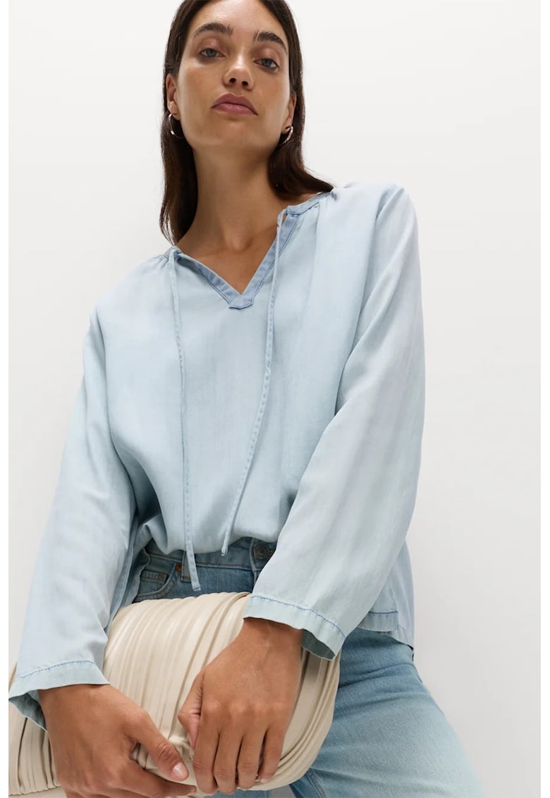 Свободна блуза с предни връзки Marks Spencer