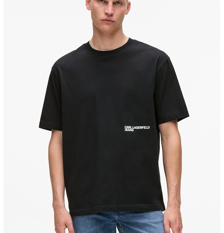 Свободна тениска с фигурален принт KARL LAGERFELD JEANS