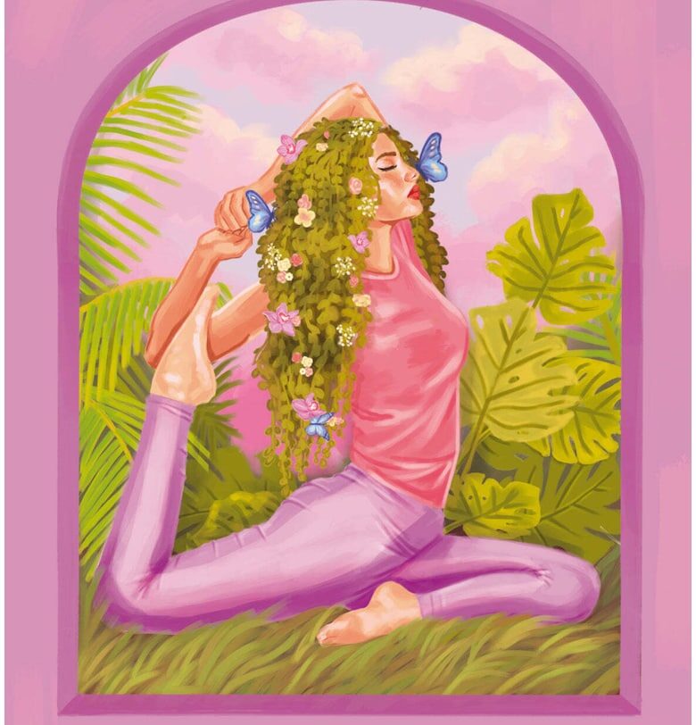 Свободна тениска с фигурален принт - Бял - BALOU