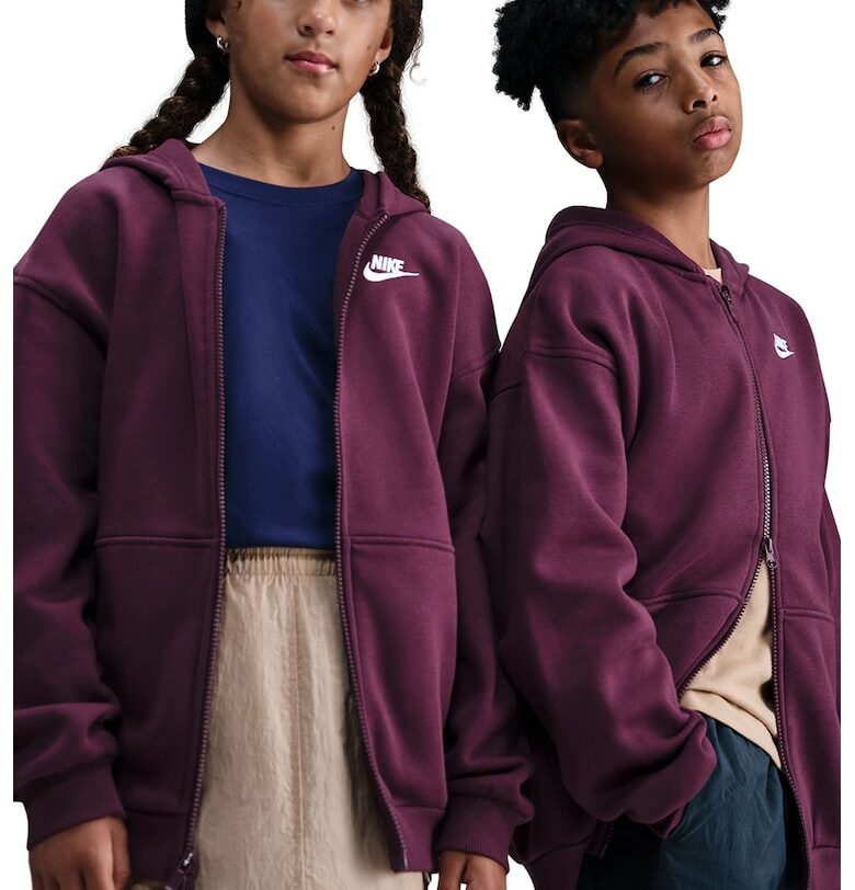 Свободно худи Club с цип Nike