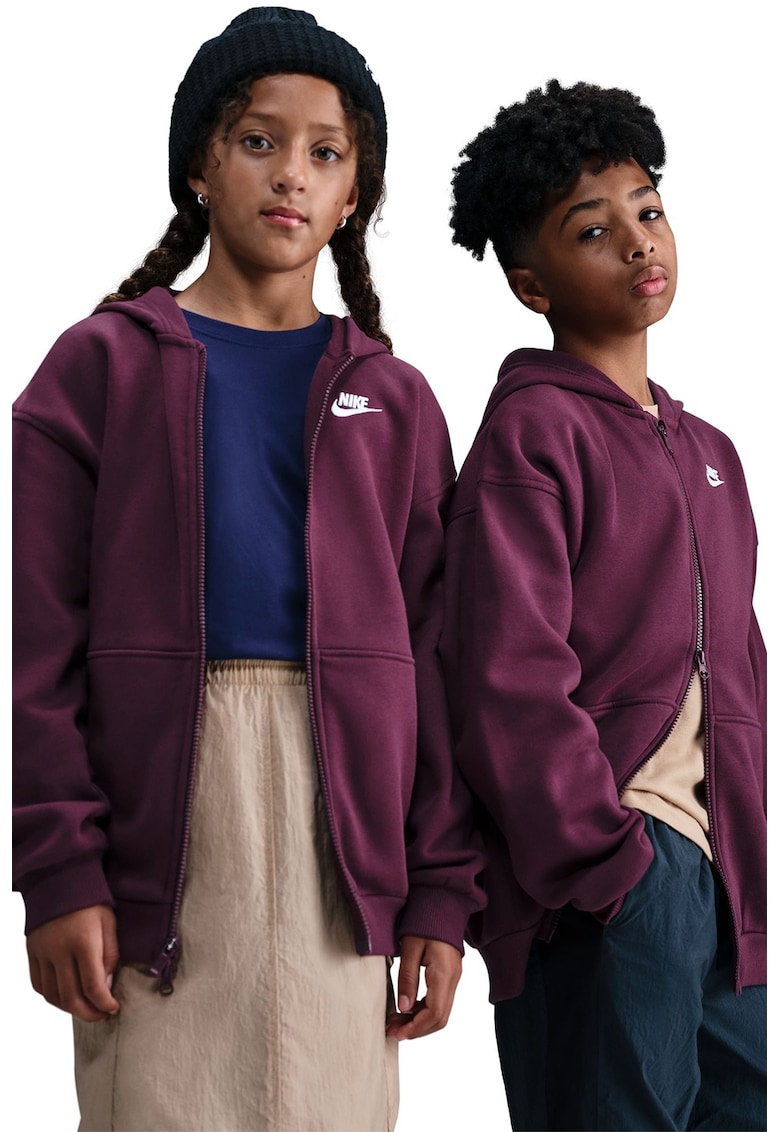 Свободно худи Club с цип Nike