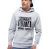 Сив суичер с качулка Straight Outta Camp Road THEICONIC
