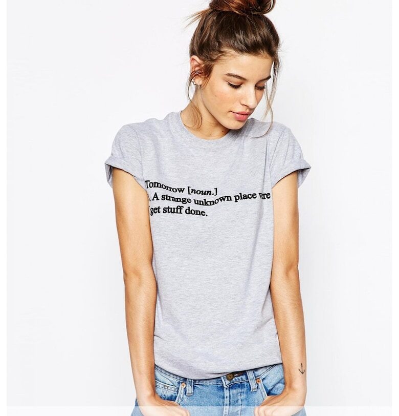 Сива дамска тениска - Tomorrow THEICONIC