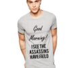 Сива мъжка тениска - Assassins failed THEICONIC