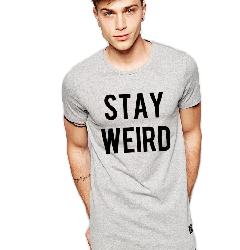 Сива мъжка тениска - Stay Wired THEICONIC