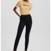 Скини дънки над глезена с висока талия KARL LAGERFELD JEANS