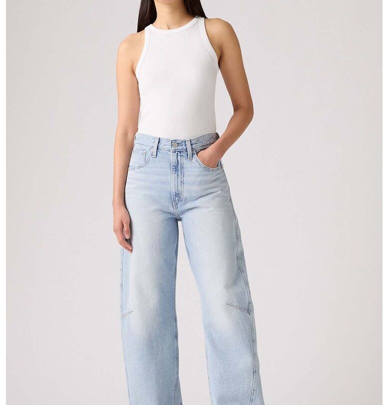 Скъсени дънки с широк крачол Levis