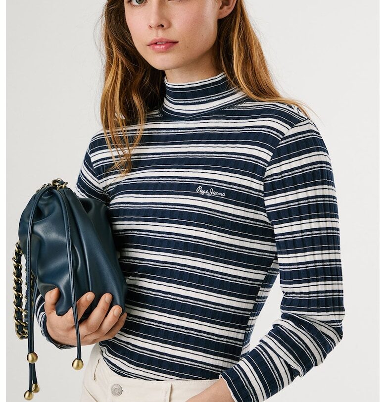 Слим блуза с райе Pepe Jeans London