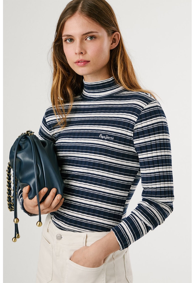 Слим блуза с райе Pepe Jeans London