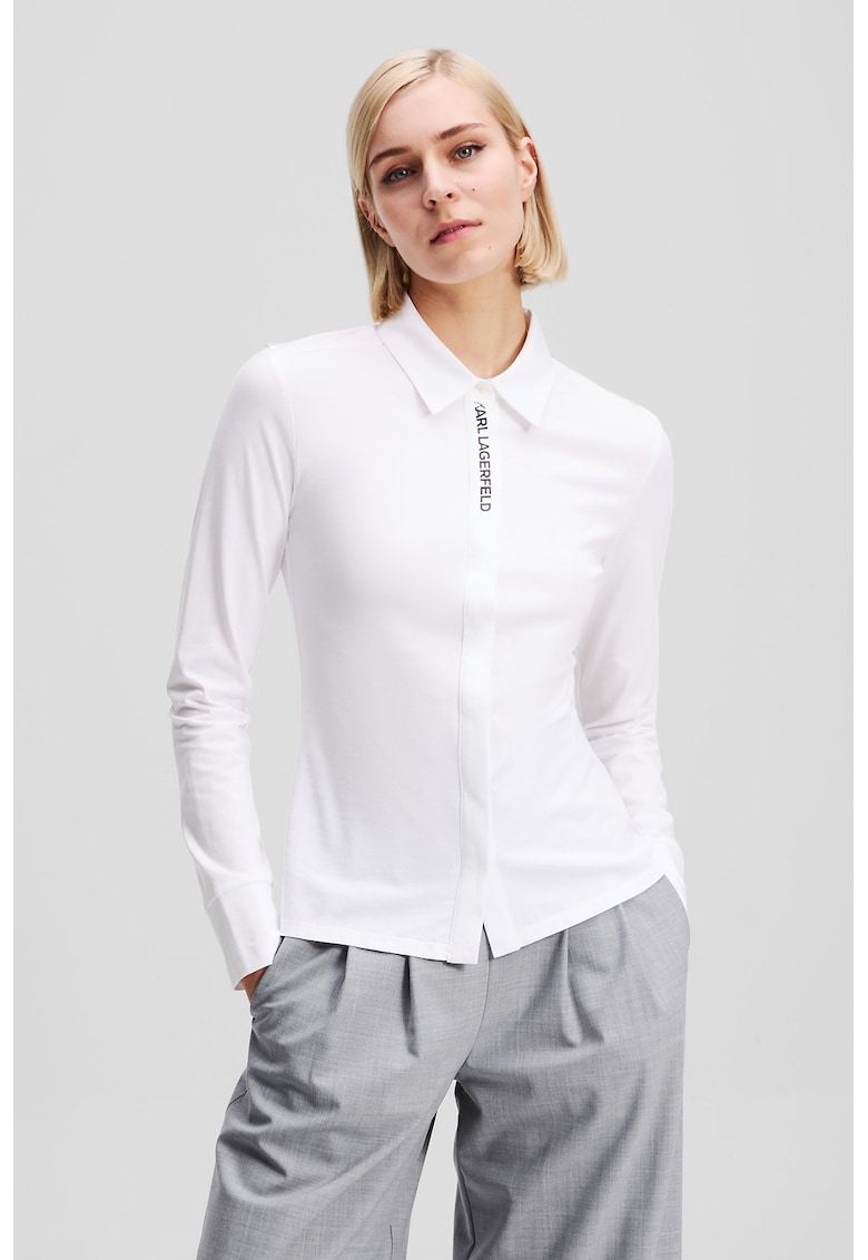 Слим тениска с лого Karl Lagerfeld