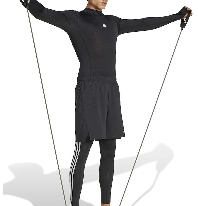 Слим фитнес блуза с ниска яка adidas Performance