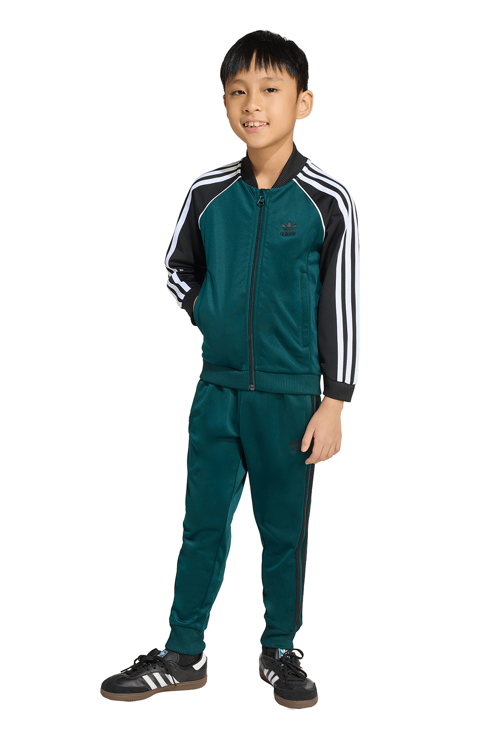 Спортен екип с цип и бродирано лого adidas Originals