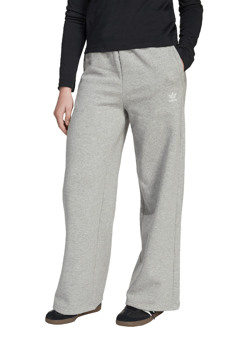 Спортен панталон с широк крачол и висока талия adidas Originals
