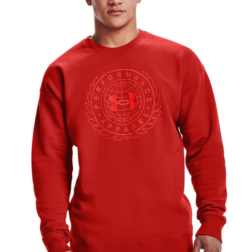 Спортен суитшърт Rival Fleece с лого Under Armour