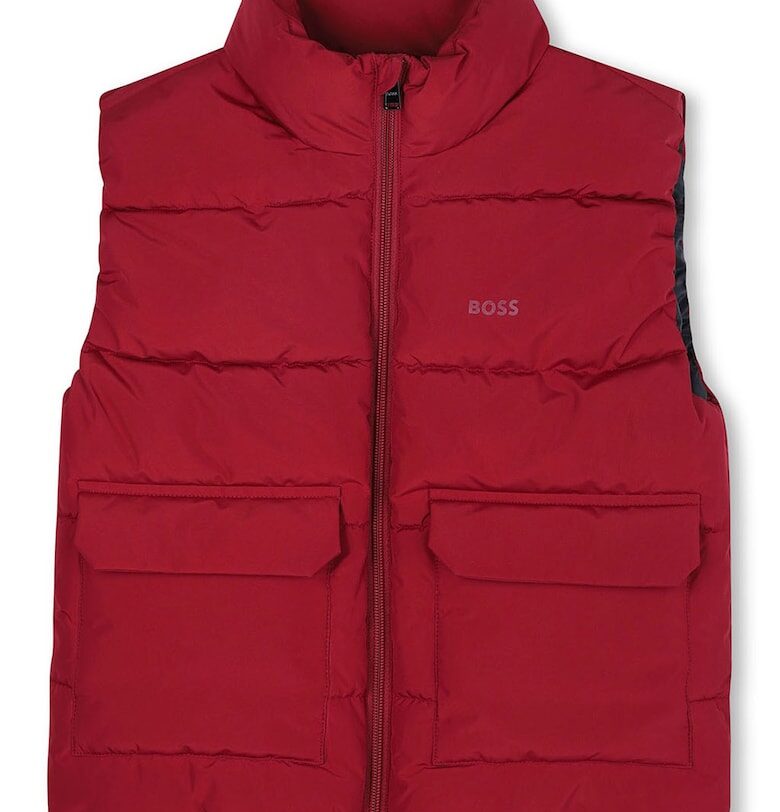 Стандартен елек с цип BOSS Kidswear