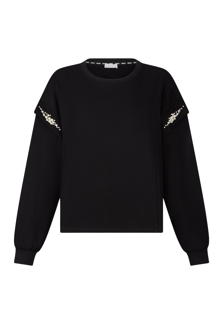 Суитшърт с апликирани перли Liu Jo