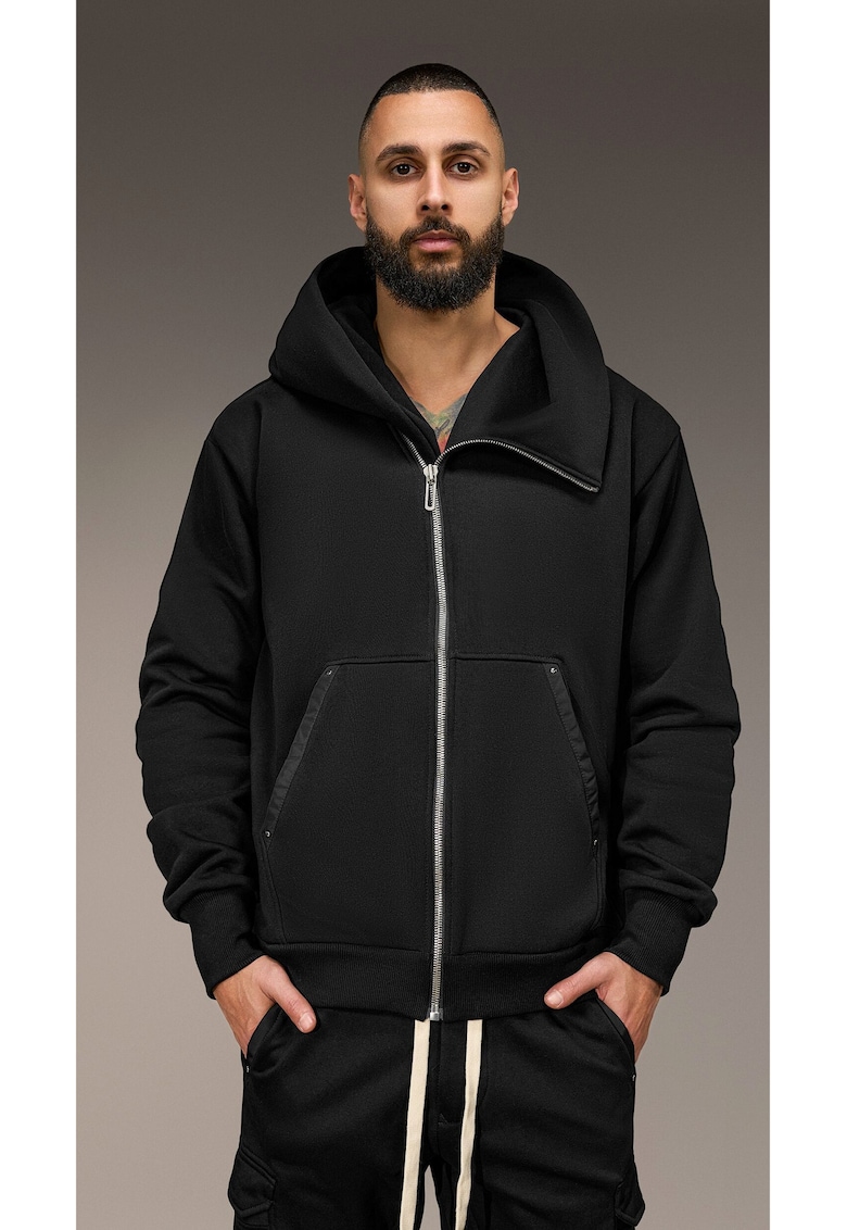 Суитшърт с асиметричен цип Произведено от Society – H16166 Made By Society