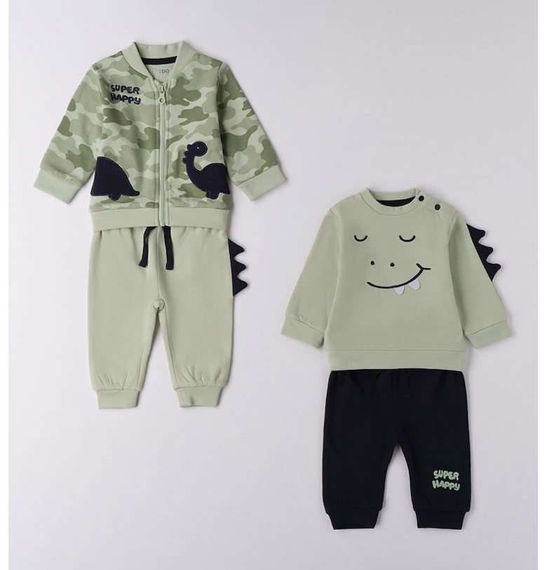 Суитшърт с графика и спортен панталон - 4 части IDO