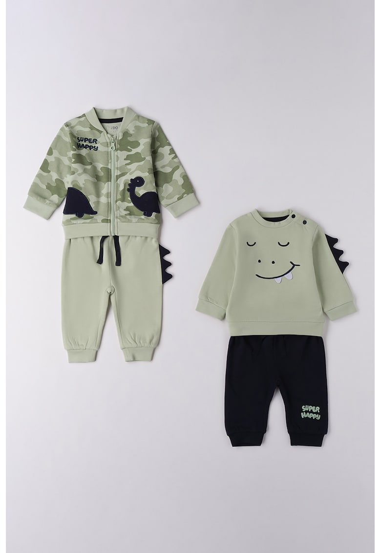 Суитшърт с графика и спортен панталон - 4 части IDO