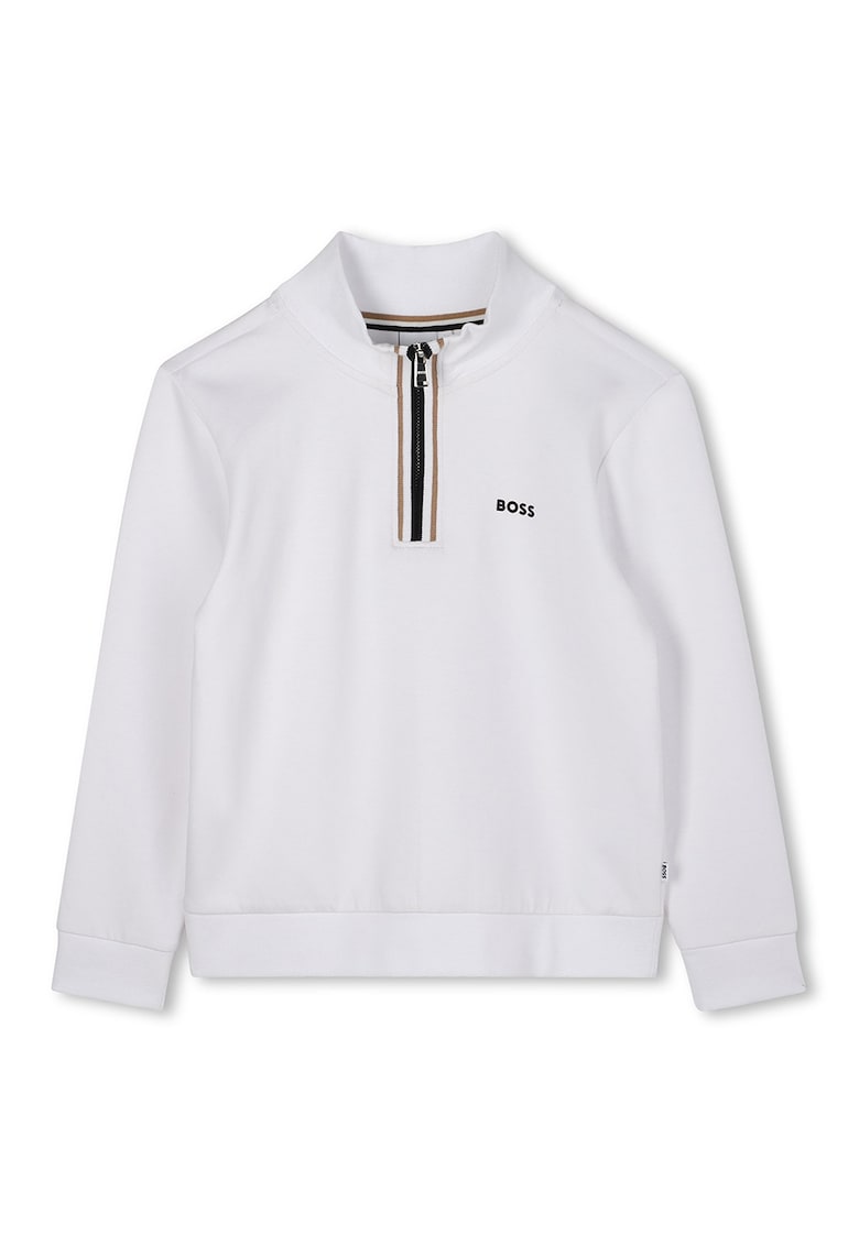 Суитшърт с къс цип BOSS Kidswear