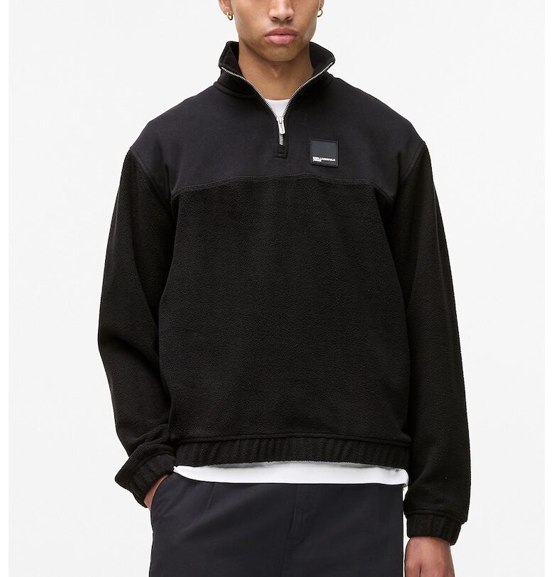 Суитшърт с къс цип KARL LAGERFELD JEANS