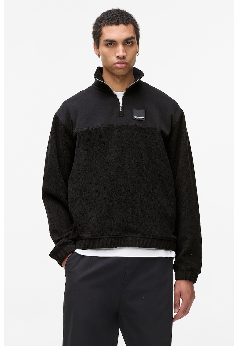 Суитшърт с къс цип KARL LAGERFELD JEANS