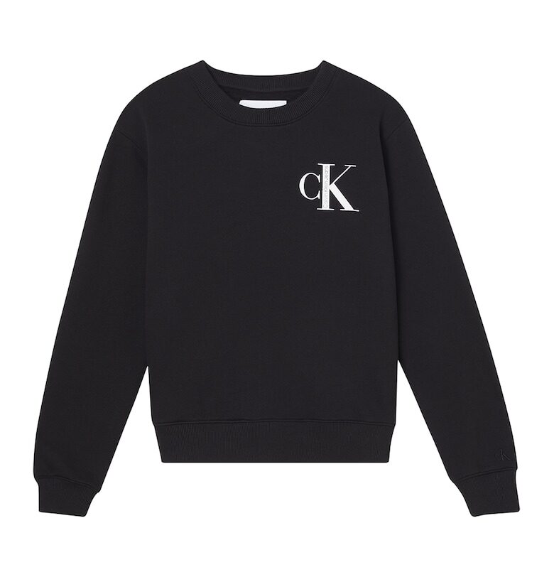 Суитшърт с органичен памук и монограм CALVIN KLEIN JEANS