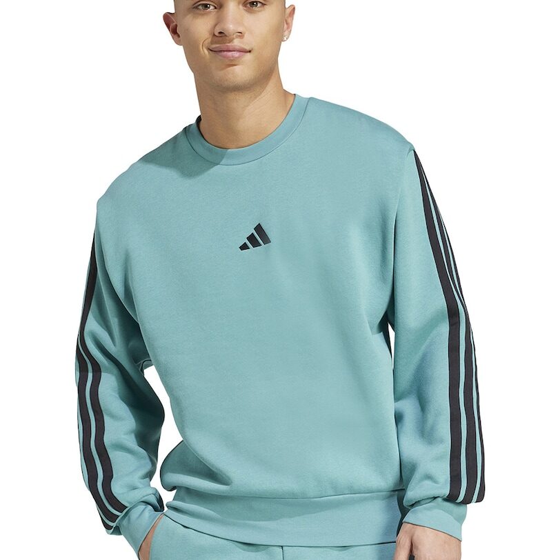 Суитшърт с памук с монограм adidas Sportswear