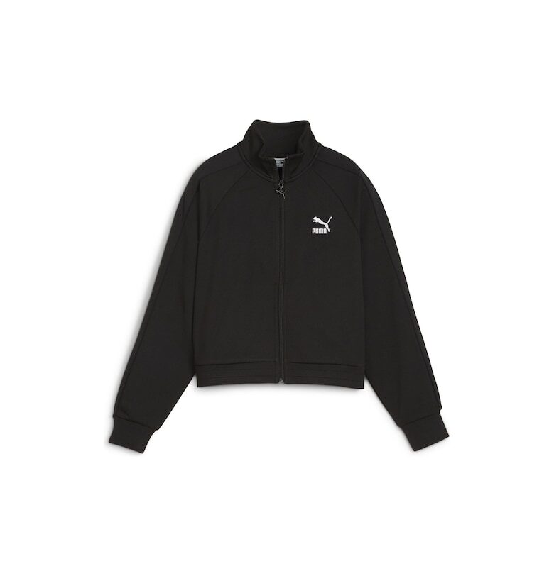 Суитшърт с памук - цип и средновисока яка Puma