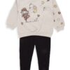 Суитшърт с принт и панталон - 2 части Babybol