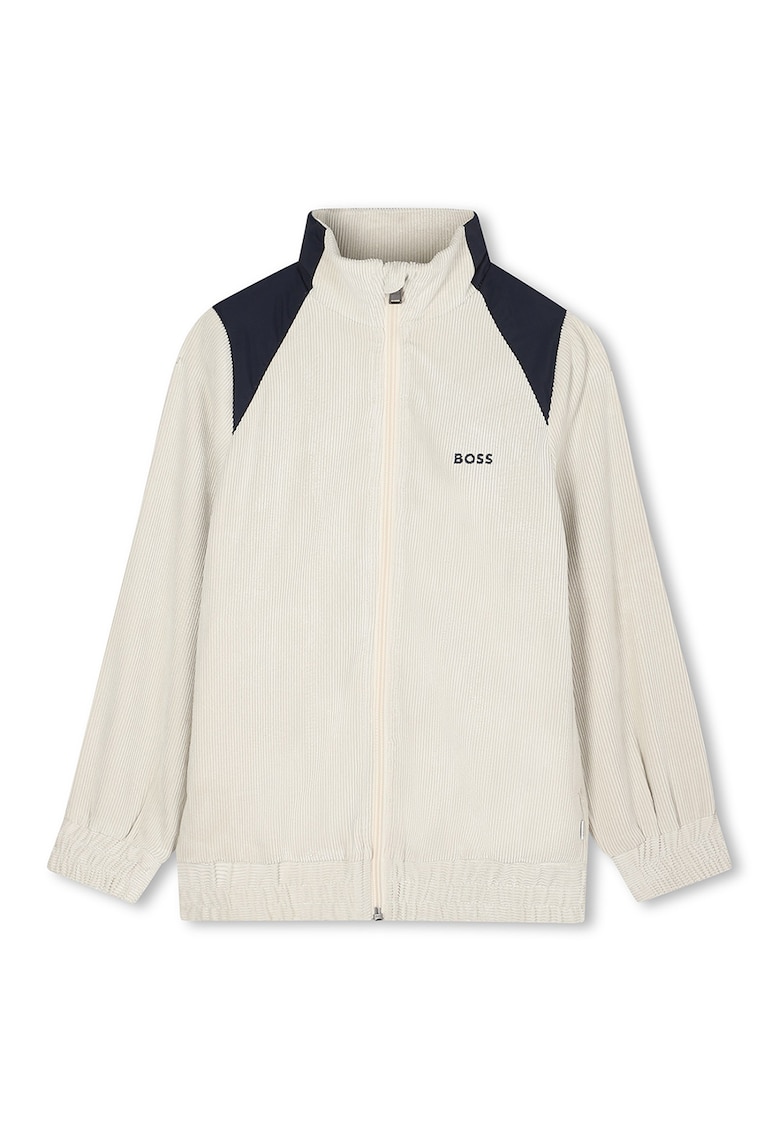 Суитшърт с цип и лого BOSS Kidswear