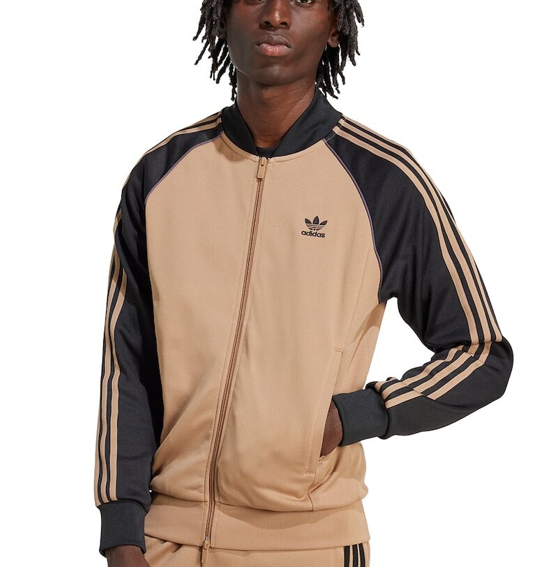 Суитшърт с цип и лого adidas Originals