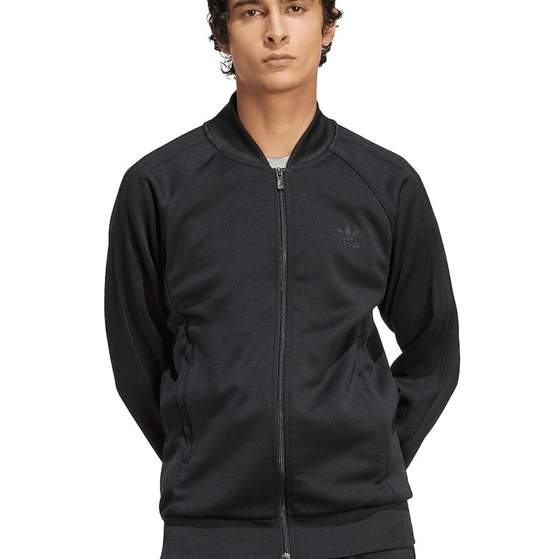 Суитшърт с цип и лого adidas Originals