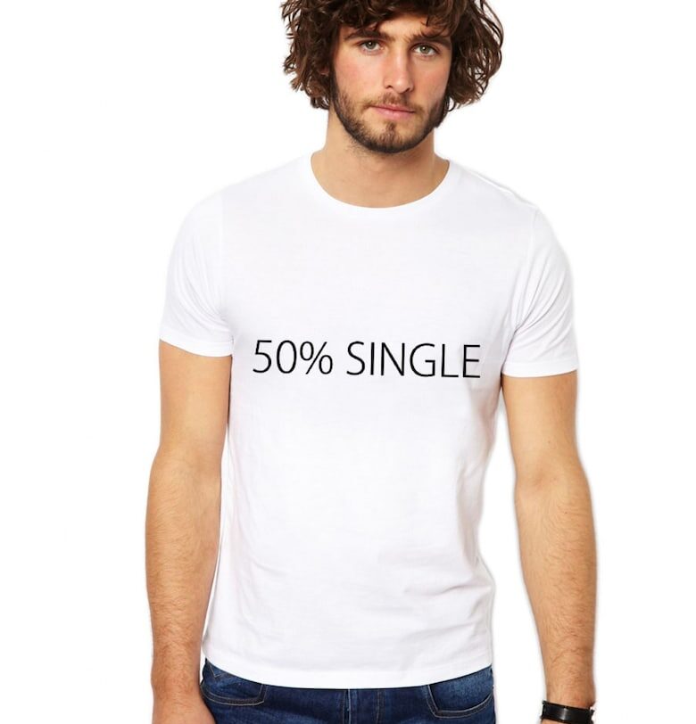 Тениска 50% Single - Бяла THEICONIC