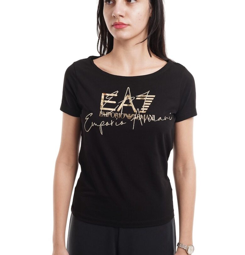 Тениска Emporio Armani  Train Logo Series W Handwritten Tee Cossover 3DTT26TJFKZ00200 EA7