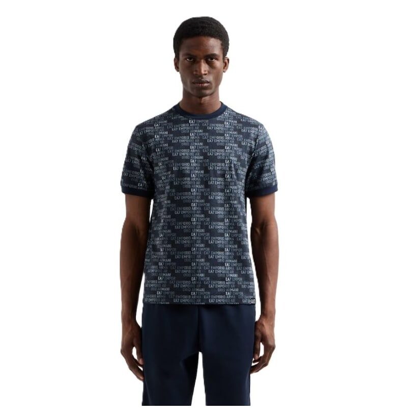 Тениска  за мъже - 7M000208-AF12874-UB102 - син EA7