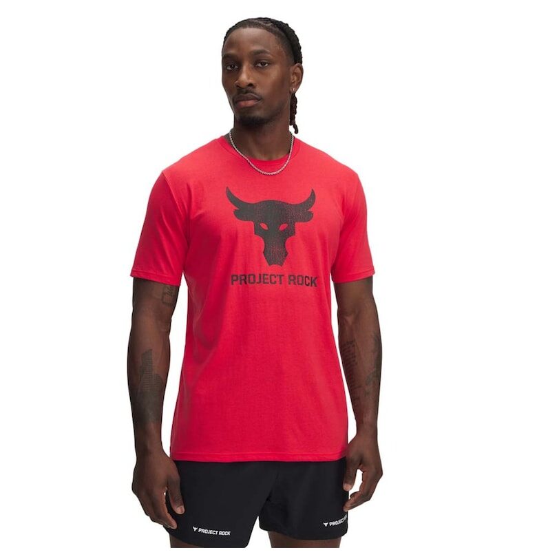 Тениска  Project Rock 1383191-989 - Мъжка - Червена Under Armour