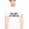 Тениска Sit With Us - Бяла THEICONIC